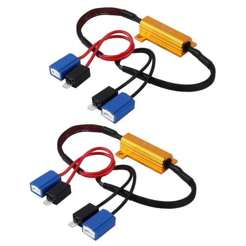 2 ชิ้น H1/H3 รถ Canbus ข้อผิดพลาดตัวถอดรหัสตัวถอดรหัสโหลดตัวต้านทาน LED 50 วัตต์ 8 โอห์มไม่กะพริบตัวถอดรหัสความต้านทานความร้อนกรณีอลูมิเนียมอ่างความร้อนพลังงานสูงเปลือกโลหะต้านทาน, H1 / H3