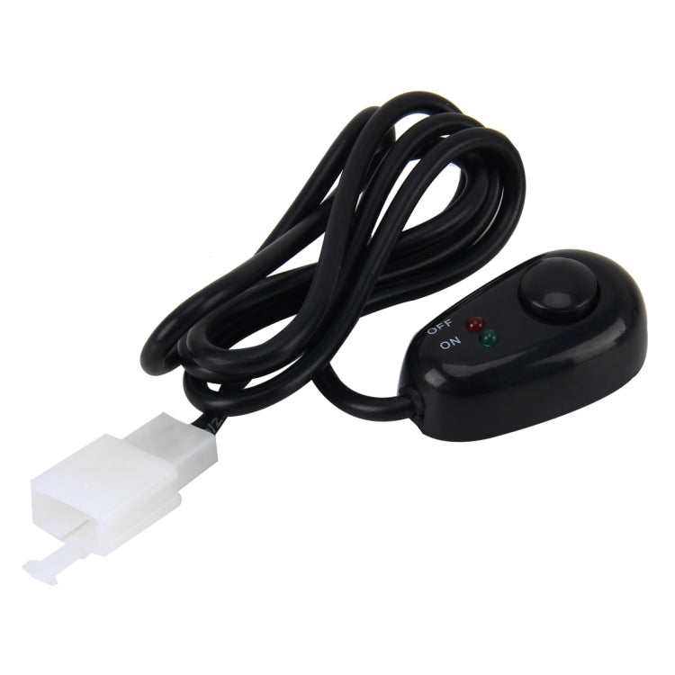 รถบรรทุกรถยนต์สวิทช์สลับสวิตช์ไฟ 3Pins DC12/24V รถ Auto Universal DIY 3 PIN DROP-รูปสวิทช์ OFF-ON ปุ่มกดพร้อมไฟแสดงสถานะสีแดงและสีเขียว,ความยาวสาย: 90 ซม., Button 3
