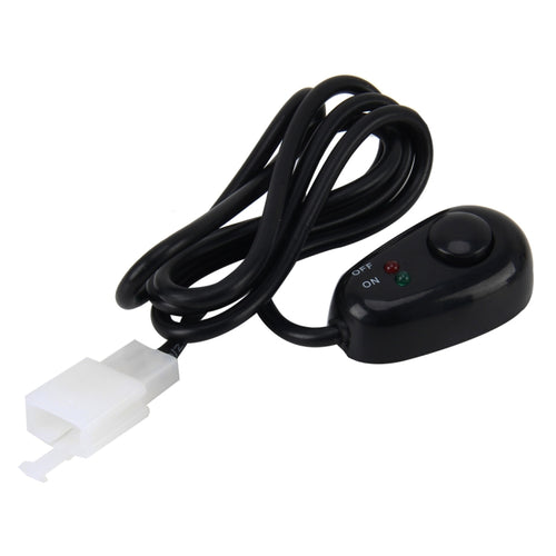 รถบรรทุกรถยนต์สวิทช์สลับสวิตช์ไฟ 3Pins DC12/24V รถ Auto Universal DIY 3 PIN DROP-รูปสวิทช์ OFF-ON ปุ่มกดพร้อมไฟแสดงสถานะสีแดงและสีเขียว,ความยาวสาย: 90 ซม., Button 3