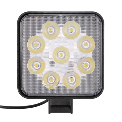 DC 10-30V 27W 2500LM 6000K รถยนต์กันน้ำรถเรือ Marine ไฟทำงานภายนอกไฟฉุกเฉิน 30 องศาปรับ Spot Light LED หลอดไฟรถยนต์พร้อมไฟ LED เวเฟอร์เข้มข้น 9 ดวง, Spot Light+27W
