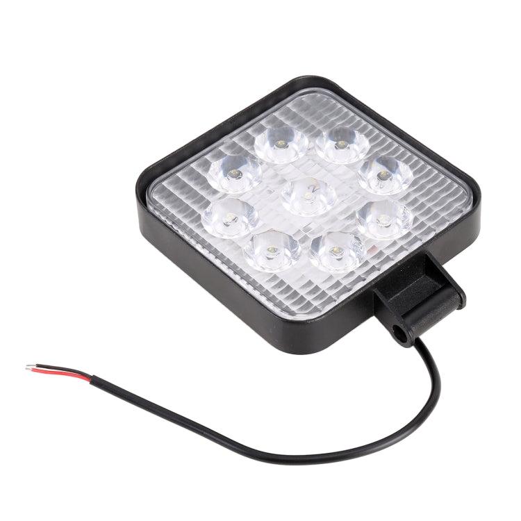 DC 10-30V 27W 2500LM 6000K รถยนต์กันน้ำรถเรือ Marine ไฟทำงานภายนอกไฟฉุกเฉิน 30 องศาปรับ Spot Light LED หลอดไฟรถยนต์พร้อมไฟ LED เวเฟอร์เข้มข้น 9 ดวง, Spot Light+27W