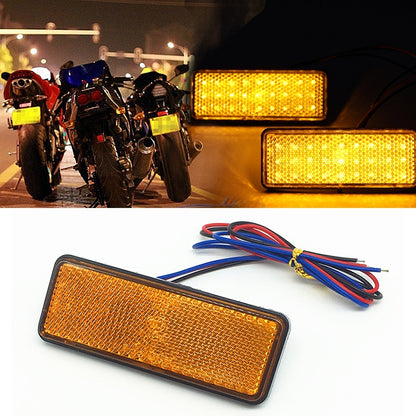 2 ชิ้นรถจักรยานยนต์รถยนต์รถพ่วง DC 12-15 โวลต์ 24-LED ตัวบ่งชี้โคมไฟสะท้อนสี่เหลี่ยมผืนผ้าเครื่องหมายไฟท้าย, สีอ่อน: แดง (คงที่ + แสงแฟลช)