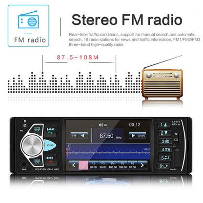 SWM-4022D HD 4.1 นิ้ว 12V เครื่องรับวิทยุในรถยนต์สากลเครื่องเล่น MP5, รองรับ FM และ Bluetooth และการ์ด TF พร้อมรีโมทคอนโทรล, SWM-4022D