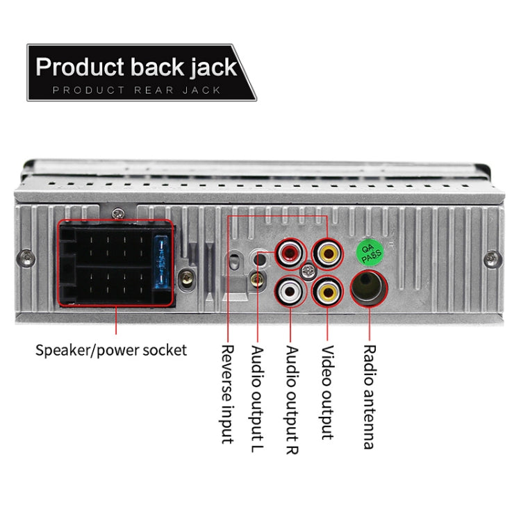 SWM-4022D HD 4.1 นิ้ว 12V เครื่องรับวิทยุในรถยนต์สากลเครื่องเล่น MP5, รองรับ FM และ Bluetooth และการ์ด TF พร้อมรีโมทคอนโทรล, SWM-4022D