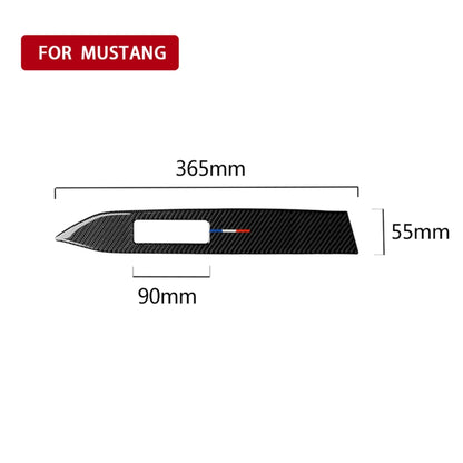รถ USA สีคาร์บอนไฟเบอร์แดชบอร์ดสติกเกอร์ตกแต่งสำหรับ Ford Mustang 2015-2017,ไดรฟ์ซ้าย, Dashboard
