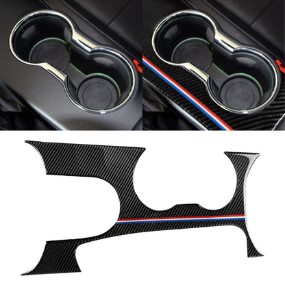 รถ USA สีคาร์บอนไฟเบอร์เกียร์ซ้ายตำแหน่งแผงสติกเกอร์ตกแต่งสำหรับ Ford Mustang 2015-2017, Left Drive Gear Position