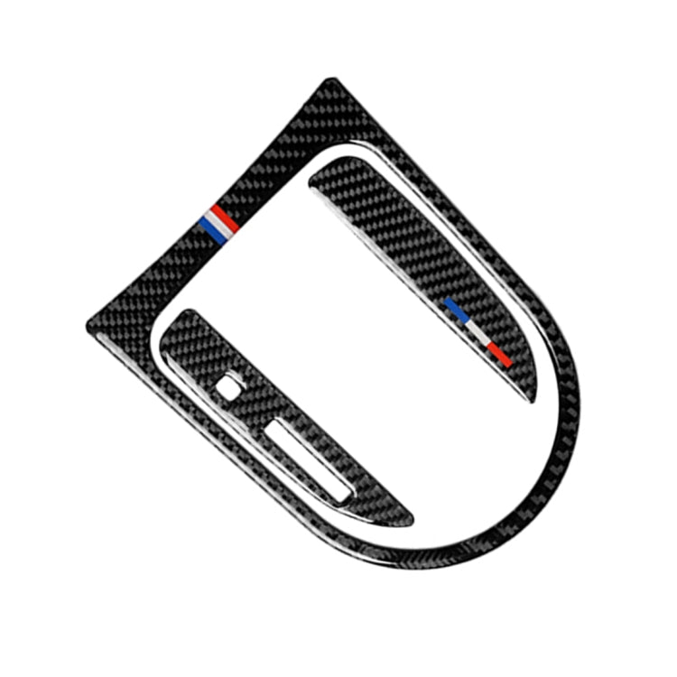 3 PCS รถ USA สีคาร์บอนไฟเบอร์ชุดคันเกียร์แผงกรอบสติกเกอร์ตกแต่งสำหรับ Ford Mustang 2015-2017, ไดรฟ์ซ้าย, Gearshift Panel Frame