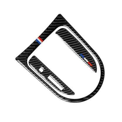 3 PCS รถ USA สีคาร์บอนไฟเบอร์ชุดคันเกียร์แผงกรอบสติกเกอร์ตกแต่งสำหรับ Ford Mustang 2015-2017, ไดรฟ์ซ้าย, Gearshift Panel Frame