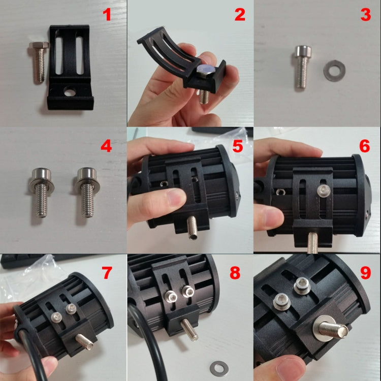 4 นิ้ว 15W 1500LM LED Strip โคมไฟทำงาน Refit Off-road ไฟรถยนต์หลังคา Strip Light, 4 inch 60W