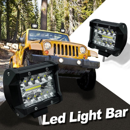 4 นิ้ว 15W 1500LM LED Strip โคมไฟทำงาน Refit Off-road ไฟรถยนต์หลังคา Strip Light, 4 inch 60W
