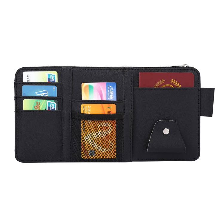 รถ Sun Visor กระดาษทิชชูกล่อง CD ซิปผู้ถือกระเป๋า Organizer, with Zipper  (Black), with Zipper, with Zipper (Yellow)