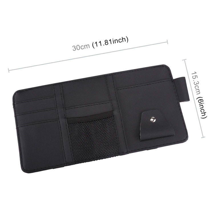 Universal รถ Sun Visor กระดาษทิชชูกล่อง CD ผู้ถือกระเป๋า Organizer, without Zipper  (Black), without Zipper (Yellow)