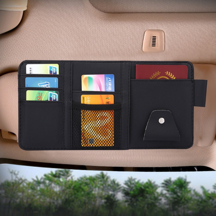 Universal รถ Sun Visor กระดาษทิชชูกล่อง CD ผู้ถือกระเป๋า Organizer, without Zipper  (Black), without Zipper (Yellow)