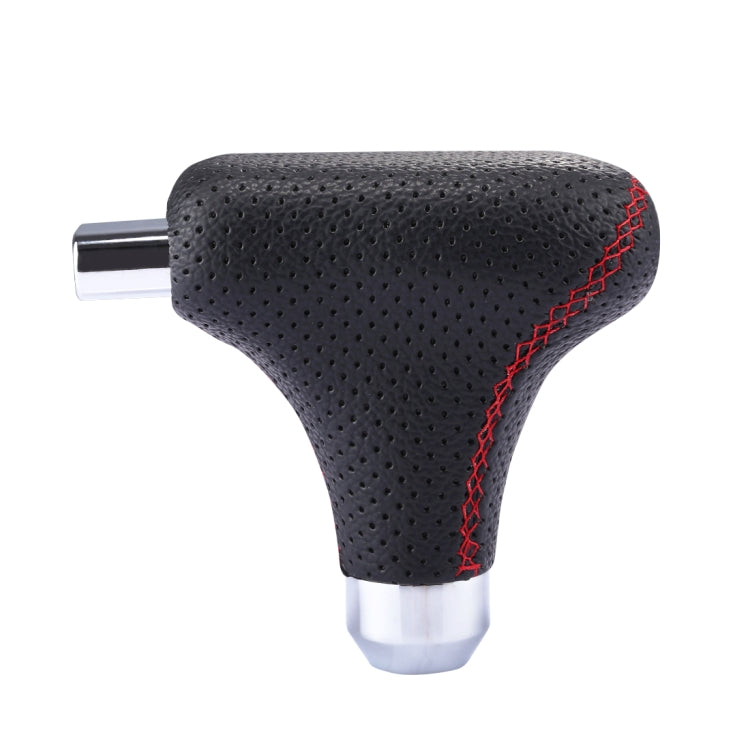 รถยนต์อเนกประสงค์รถหนังสีดำ Shifter Cover Manual เกียร์อัตโนมัติ Shift Knob, Black Leather Shifter Cover