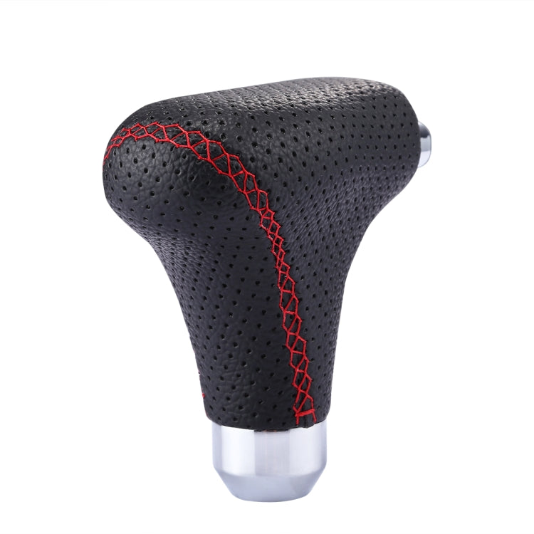 รถยนต์อเนกประสงค์รถหนังสีดำ Shifter Cover Manual เกียร์อัตโนมัติ Shift Knob, Black Leather Shifter Cover