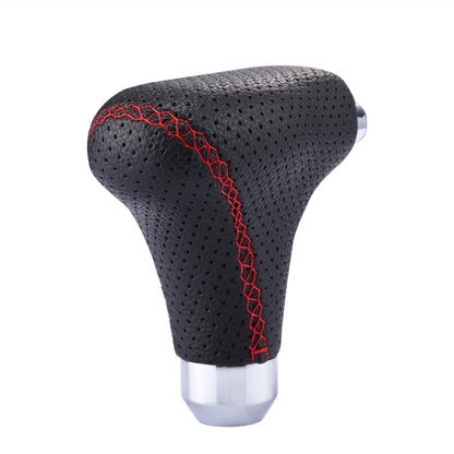 รถยนต์อเนกประสงค์รถหนังสีดำ Shifter Cover Manual เกียร์อัตโนมัติ Shift Knob, Black Leather Shifter Cover