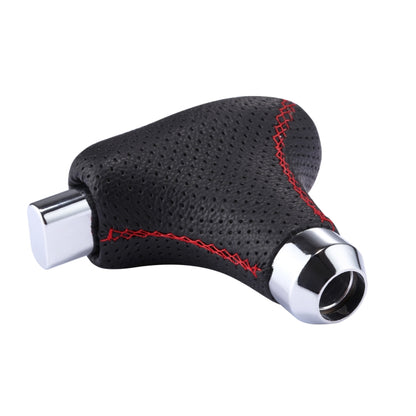 รถยนต์อเนกประสงค์รถหนังสีดำ Shifter Cover Manual เกียร์อัตโนมัติ Shift Knob, Black Leather Shifter Cover