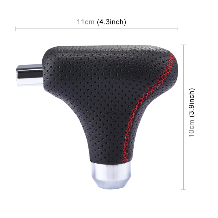 รถยนต์อเนกประสงค์รถหนังสีดำ Shifter Cover Manual เกียร์อัตโนมัติ Shift Knob, Black Leather Shifter Cover