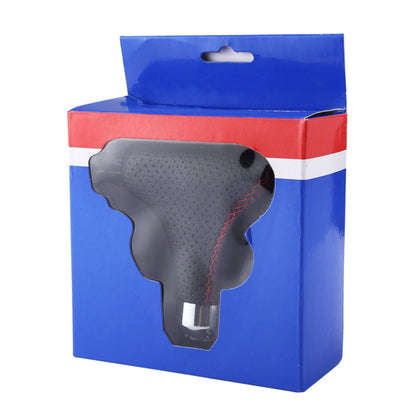 รถยนต์อเนกประสงค์รถหนังสีดำ Shifter Cover Manual เกียร์อัตโนมัติ Shift Knob, Black Leather Shifter Cover