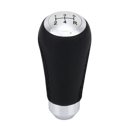 Universal รถดัดแปลง Shifter หนังสีดำ LEVER Manual 5 เกียร์เปลี่ยนเกียร์ KNOB, 5-Speed Gear Shift Knob