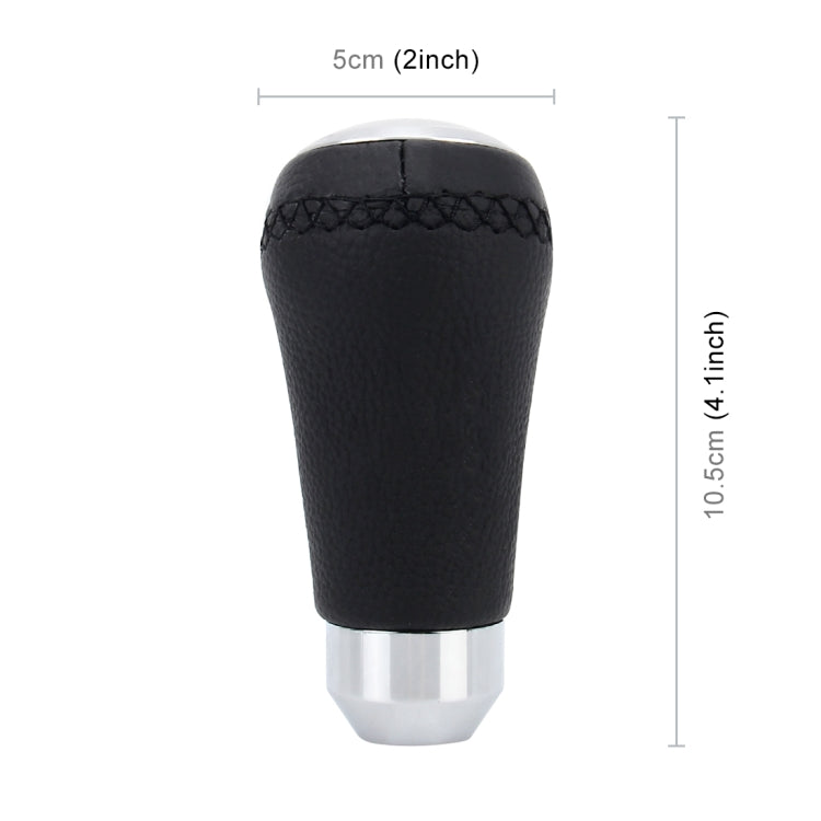 Universal รถดัดแปลง Shifter หนังสีดำ LEVER Manual 5 เกียร์เปลี่ยนเกียร์ KNOB, 5-Speed Gear Shift Knob