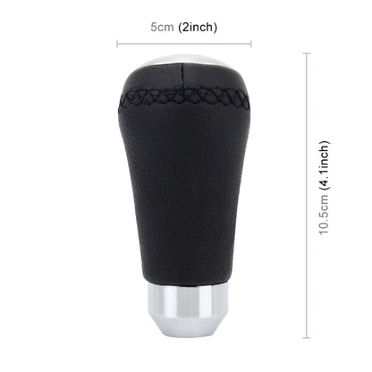 Universal รถดัดแปลง Shifter หนังสีดำ LEVER Manual 5 เกียร์เปลี่ยนเกียร์ KNOB, 5-Speed Gear Shift Knob