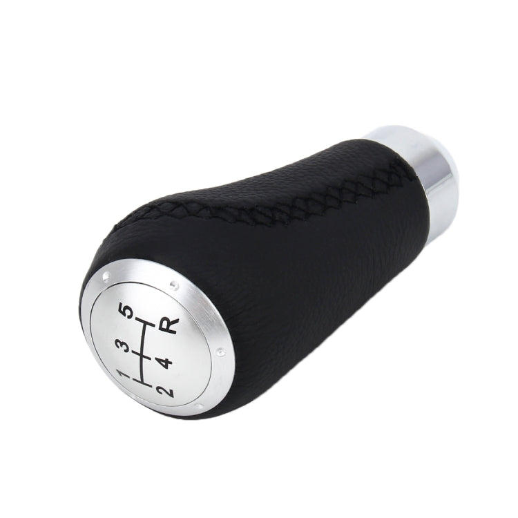 Universal รถดัดแปลง Shifter หนังสีดำ LEVER Manual 5 เกียร์เปลี่ยนเกียร์ KNOB, 5-Speed Gear Shift Knob