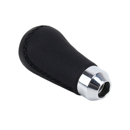 Universal รถดัดแปลง Shifter หนังสีดำ LEVER Manual 5 เกียร์เปลี่ยนเกียร์ KNOB, 5-Speed Gear Shift Knob
