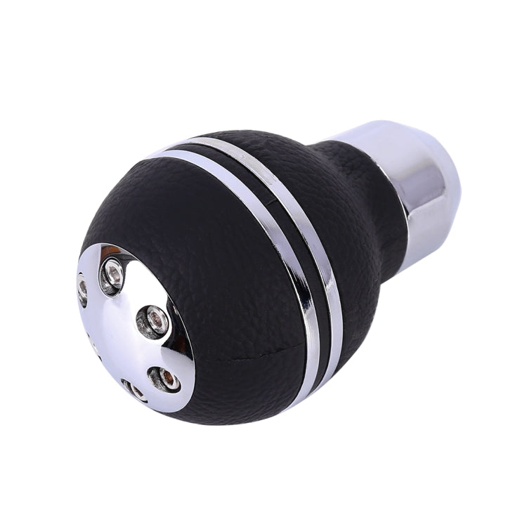 Universal รถ Shifter ฝาครอบหนัง Ball Shape Manual เกียร์อัตโนมัติ Shift Knob, Ball Shape Gear Shift Knob
