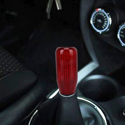 Universal รถ Shifter Cover Manual อัตโนมัติคาร์บอนไฟเบอร์เกียร์ Shift Knob, Gear Shift Knob