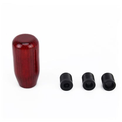 Universal รถ Shifter Cover Manual อัตโนมัติคาร์บอนไฟเบอร์เกียร์ Shift Knob, Gear Shift Knob