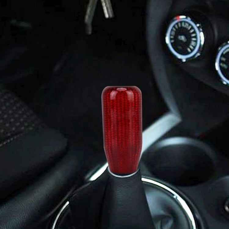 Universal รถ Shifter Cover Manual อัตโนมัติคาร์บอนไฟเบอร์เกียร์ Shift Knob, Gear Shift Knob