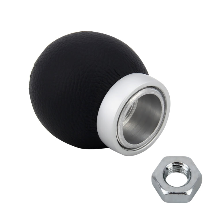 Universal รถดัดแปลง Shifter หนังสีดำ LEVER Manual 6 เกียร์เปลี่ยนเกียร์ KNOB, 6-Speed