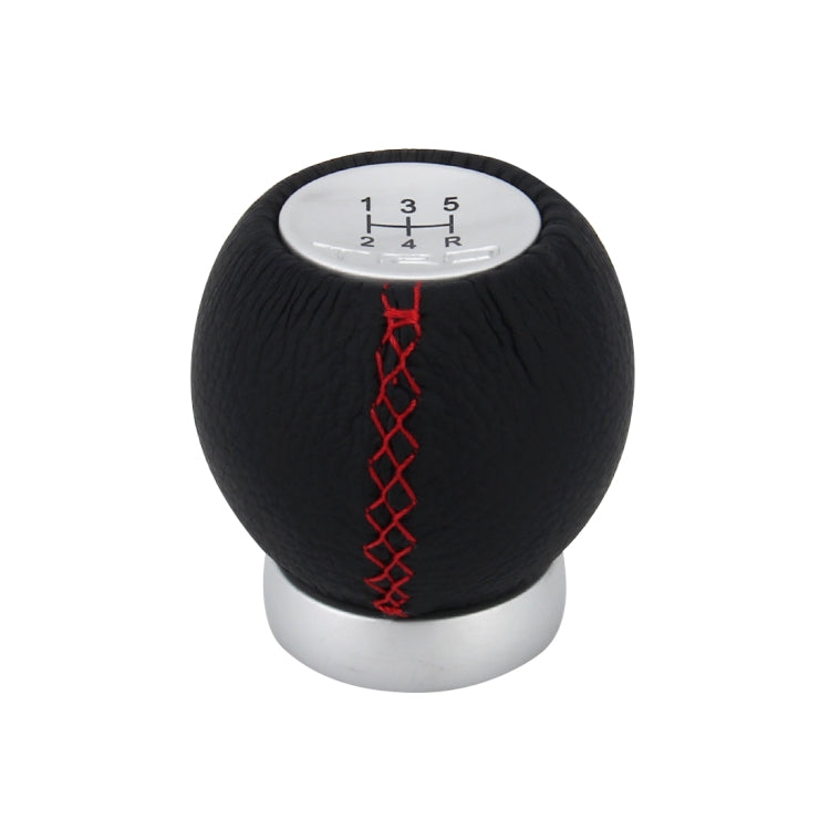 Universal รถดัดแปลง Shifter หนังสีดำ LEVER คู่มือ 5 เกียร์เปลี่ยนเกียร์ KNOB ADAPTER, 5-Speed