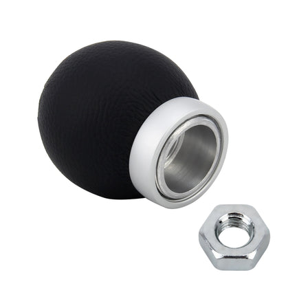 Universal รถดัดแปลง Shifter หนังสีดำ LEVER คู่มือ 5 เกียร์เปลี่ยนเกียร์ KNOB ADAPTER, 5-Speed