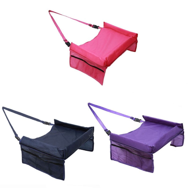 เด็กทารกเด็กวัยหัดเดินรถเข็นเด็ก Organizer Travel Snack ของเล่นรถที่นั่งถาดกิจกรรม, Purple, Baby Blue