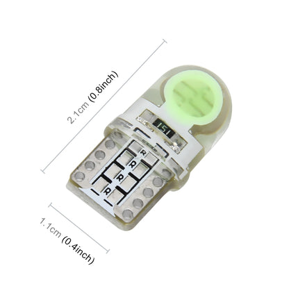 10 ชิ้น T10 W5W DC 12 โวลต์ 1 วัตต์ 60LM รถกวาดล้างไฟ LED โคมไฟเครื่องหมายพร้อมตัวถอดรหัส, Blue Light, White Light