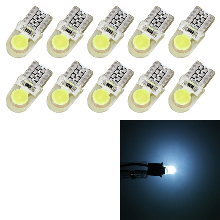 10 ชิ้น T10 W5W DC 12 โวลต์ 1 วัตต์ 60LM รถกวาดล้างไฟ LED โคมไฟเครื่องหมายพร้อมตัวถอดรหัส, Blue Light, White Light