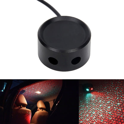 ตกแต่งเพดานหลังคารถ 5V สีแดงสีเขียว LED Star Night Lights โปรเจคเตอร์บรรยากาศ Galaxy โคมไฟ, Red Green, Red Blue