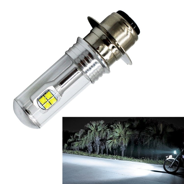 ไฟหน้ารถจักรยานยนต์ 750LM 6000K สีขาว H6M/P15D 40W 8-LED Bulbs, DC 12-24V, H6M/P15D