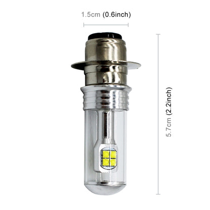 ไฟหน้ารถจักรยานยนต์ 750LM 6000K สีขาว H6M/P15D 40W 8-LED Bulbs, DC 12-24V, H6M/P15D