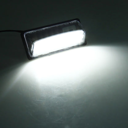 2 ชิ้นไฟป้ายทะเบียน LED 18-SMD หลอดไฟโคมไฟสำหรับนิสสัน / Teana 03 / Tada 03-08 / Sylphy 2008 / ซันนี่ 2001-2006,2W 120LM, 6000K, DC12V (แสงสีขาว), for Nissan