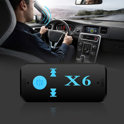 HQX6 รถบลูทูธ V4.1 เครื่องเล่นเพลงอะแดปเตอร์รับสัญญาณไร้สายแฮนด์ฟรีและ TF Card และ USB Charge, HQX6