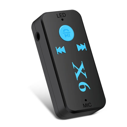 HQX6 รถบลูทูธ V4.1 เครื่องเล่นเพลงอะแดปเตอร์รับสัญญาณไร้สายแฮนด์ฟรีและ TF Card และ USB Charge, HQX6