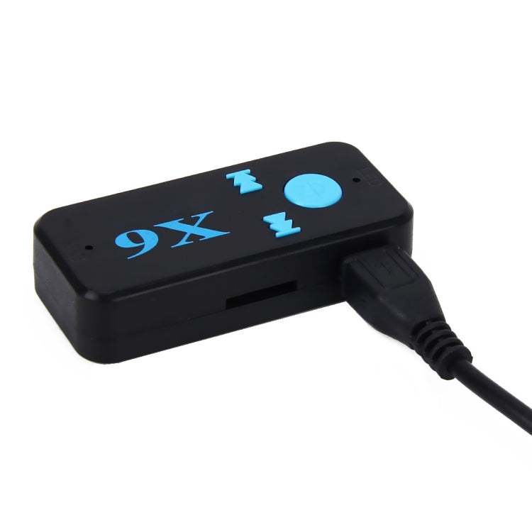 HQX6 รถบลูทูธ V4.1 เครื่องเล่นเพลงอะแดปเตอร์รับสัญญาณไร้สายแฮนด์ฟรีและ TF Card และ USB Charge, HQX6