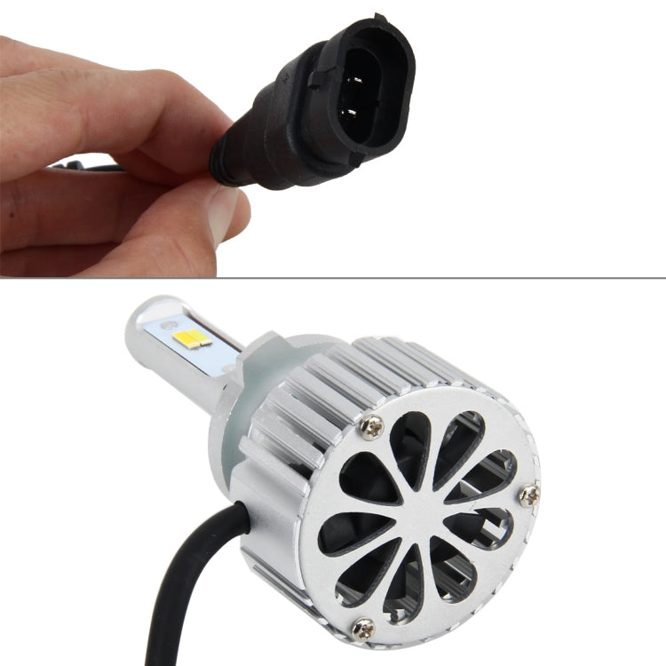 2 ชิ้น 9012 26 วัตต์ 2250LM ไฟหน้ารถ LED ไฟอัตโนมัติฟังก์ชัน CANBUS ในตัว (แสงสีขาว, แสงสีเหลือง, แสงสีขาวนวล), DC 9-16V, 9012