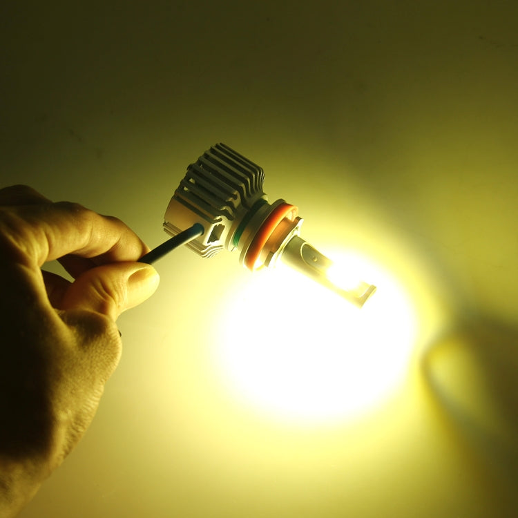 2 ชิ้น 9012 26 วัตต์ 2250LM ไฟหน้ารถ LED ไฟอัตโนมัติฟังก์ชัน CANBUS ในตัว (แสงสีขาว, แสงสีเหลือง, แสงสีขาวนวล), DC 9-16V, 9012