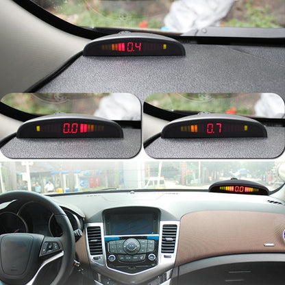 PZ-300-8 ที่จอดรถย้อนกลับ Buzzer LED Monitor ที่จอดรถ ALARM Assistance ระบบ 4*7 M เซ็นเซอร์ด้านหน้าและ 4*2.5 M เซ็นเซอร์ด้านหลัง, with 4 Front Sensors and 4 Rear Sensors