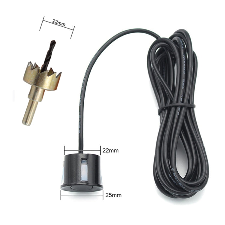 PZ-300-8 ที่จอดรถย้อนกลับ Buzzer LED Monitor ที่จอดรถ ALARM Assistance ระบบ 4*7 M เซ็นเซอร์ด้านหน้าและ 4*2.5 M เซ็นเซอร์ด้านหลัง, with 4 Front Sensors and 4 Rear Sensors