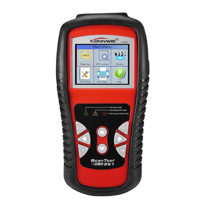 KONNWEI KW830 OBDII / CAN เครื่องมือสแกนวินิจฉัยรถยนต์อัตโนมัติเครื่องมือสแกนอะแดปเตอร์สแกนอัตโนมัติรองรับ 8 ภาษาและ 6 โปรโตคอล (สามารถตรวจจับแบตเตอรี่และแรงดันไฟฟ้าได้ ตรวจจับเฉพาะรถเบนซิน 12V), KW830